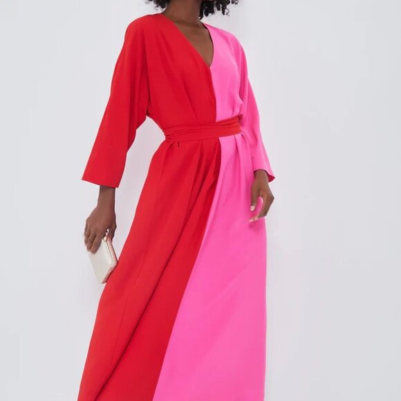 NWT Tuckernuck Red and Pink Maxi Dress - L - Picture 9 of 9